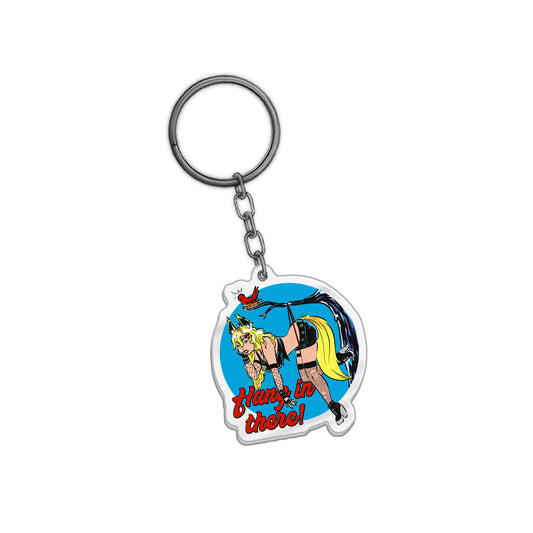 nofoxweregiven "Hang in There" Keychain