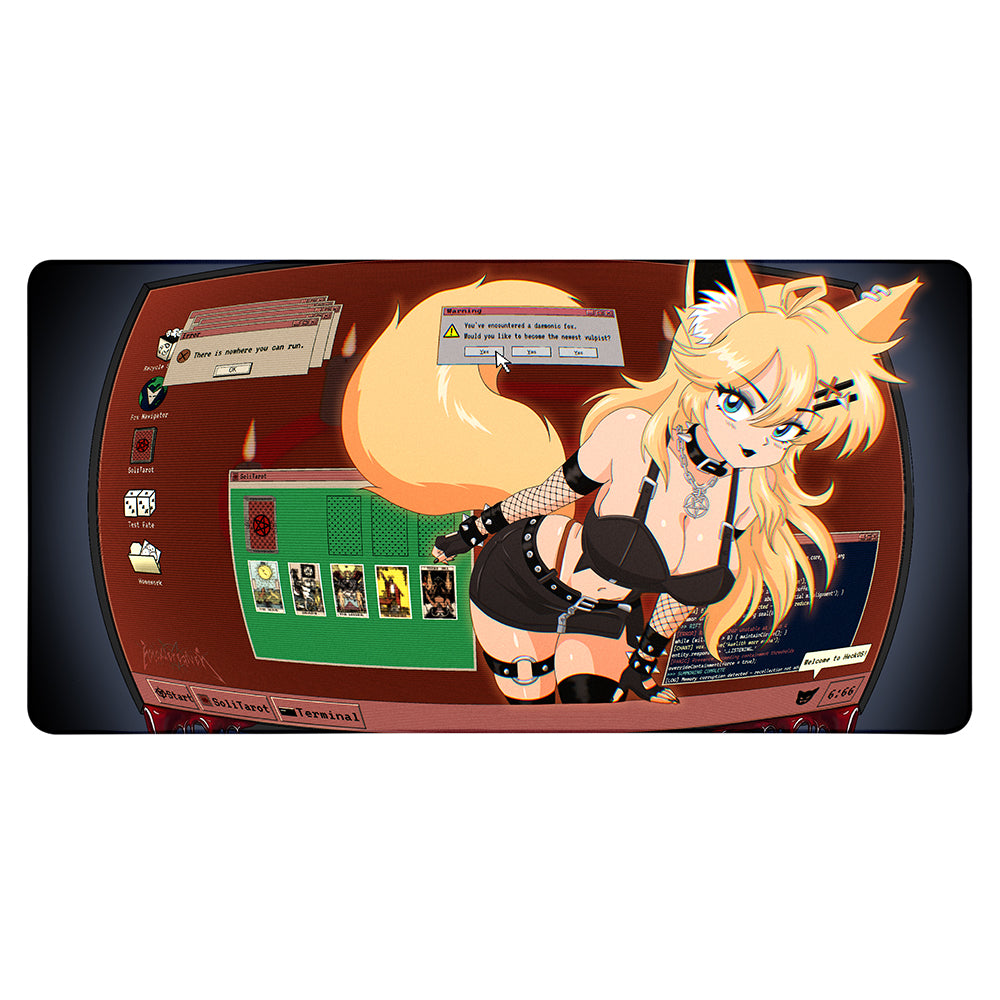 nofoxweregiven "Digital Demon" XXL Mousepad