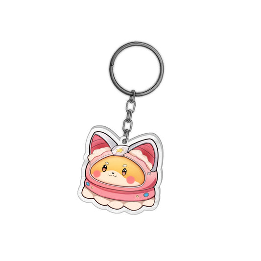 Nyota_Inu Helmet Keychain