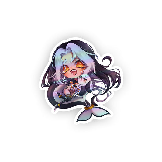 OrcaTsukii Chibi Holo sticker