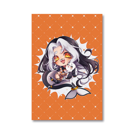 OrcaTsukii Chibi Orange Poster