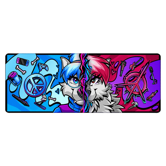 PeaceDubz Split XL mousepad