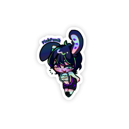 PinkPanik Holographic Sticker