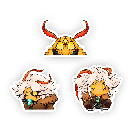 Polly Anthera "Eclipse of Moths" Sticker Pack