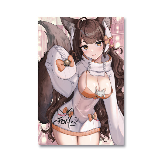 Foxplushy Signed Poster