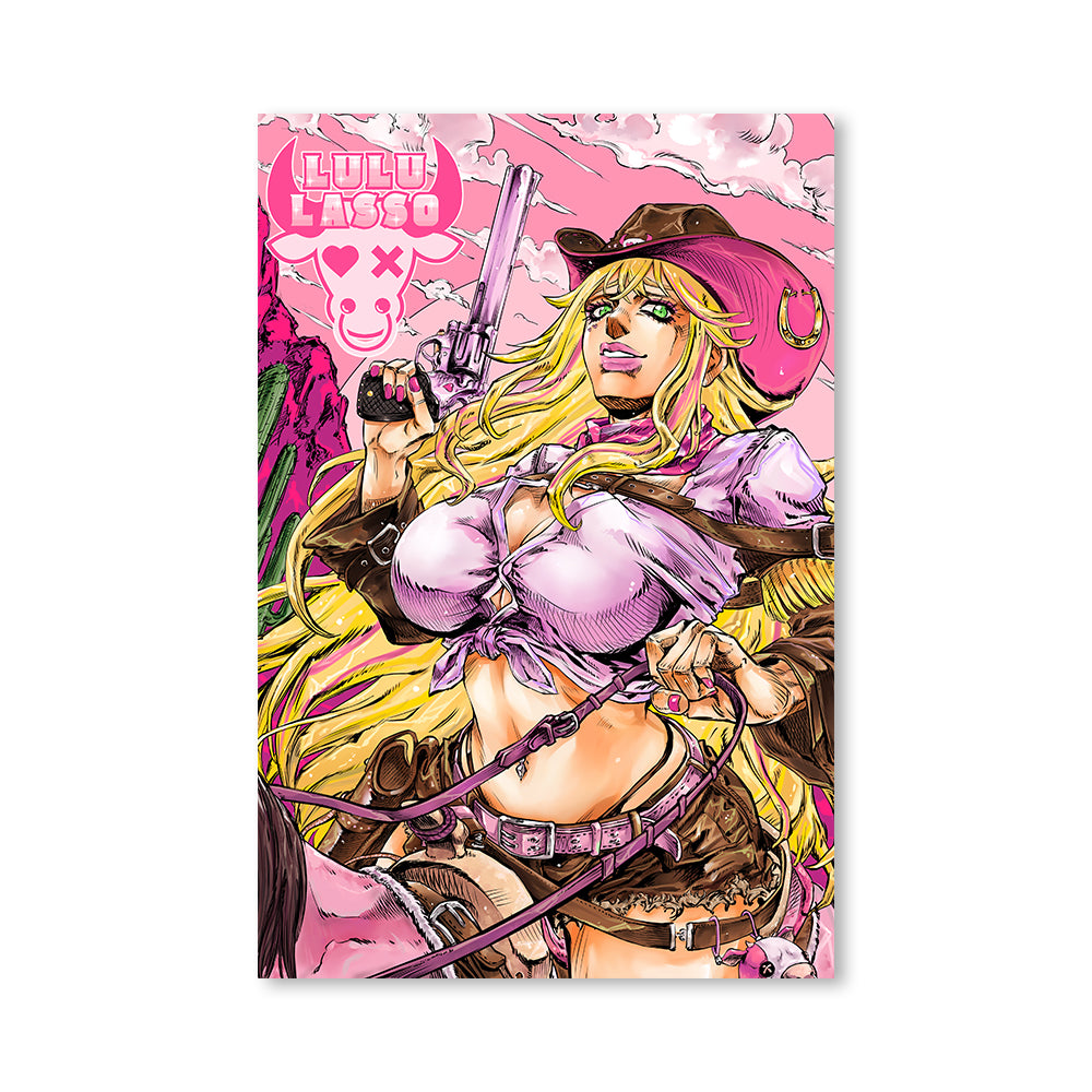 LuluLasso Bizarre Western Poster