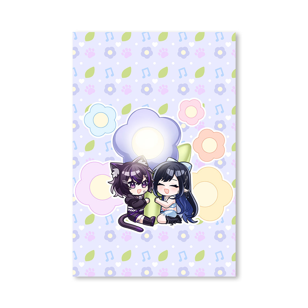 Lani and Plum's Flower Lamp Poster