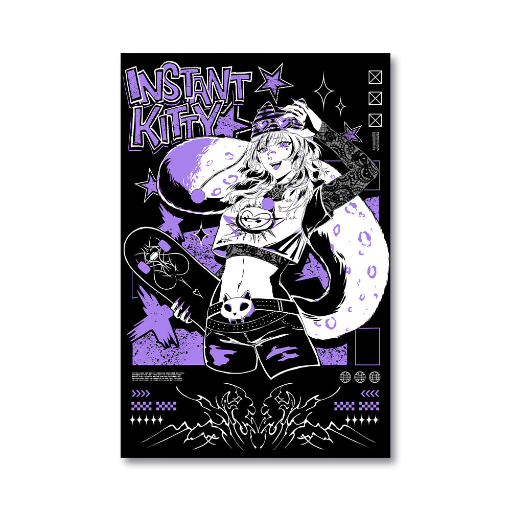 InstantKitty "Punk Rock Kitty" Poster