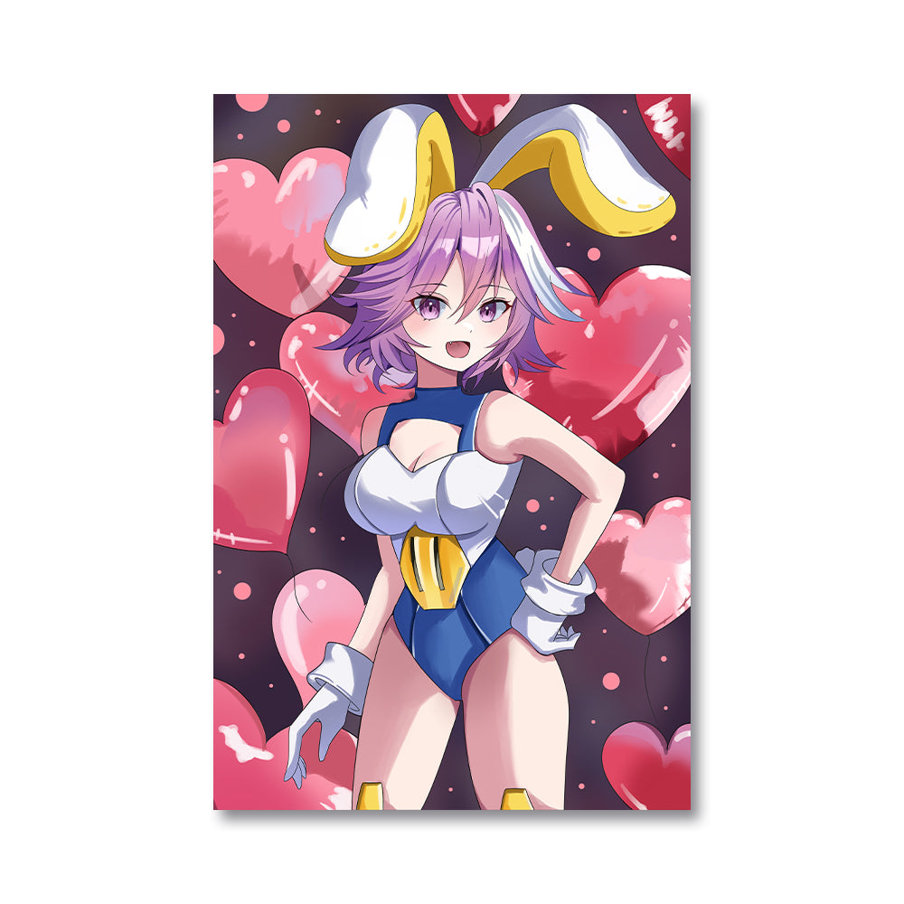 honeythekawaiibunny Heart Balloons Poster