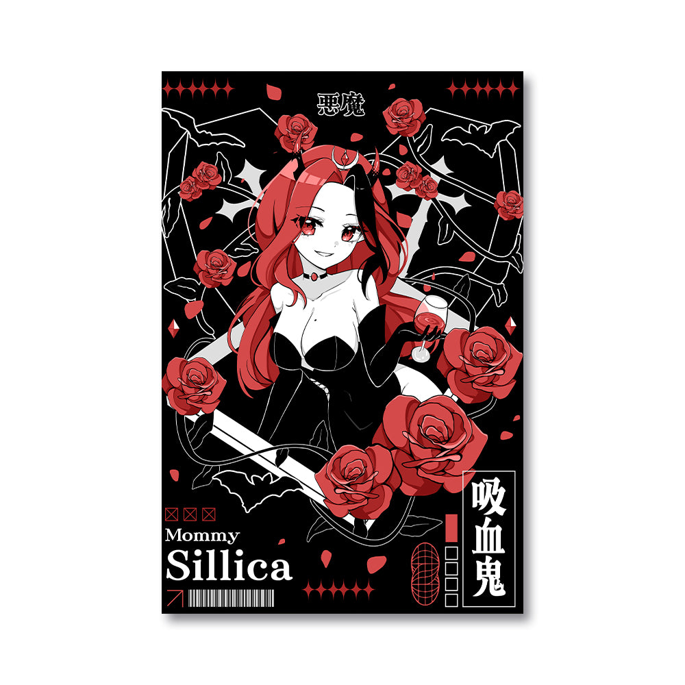 Mommy Sillica 'Royal Scarlet Roses' Poster
