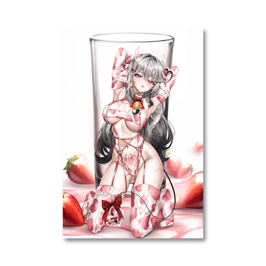 Cupie Strawberry Cow Poster