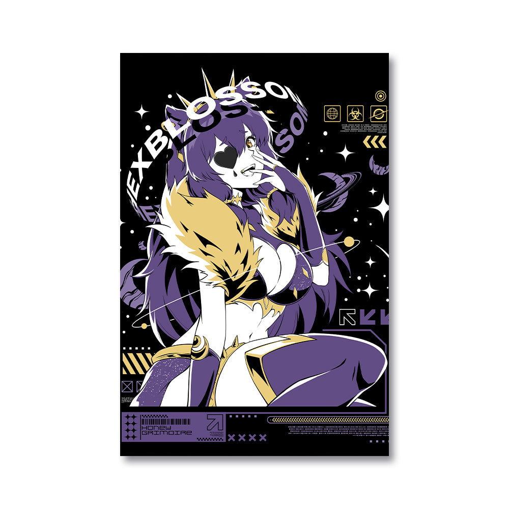 HoneyGrimoire "HEXBLOSSOM" Poster