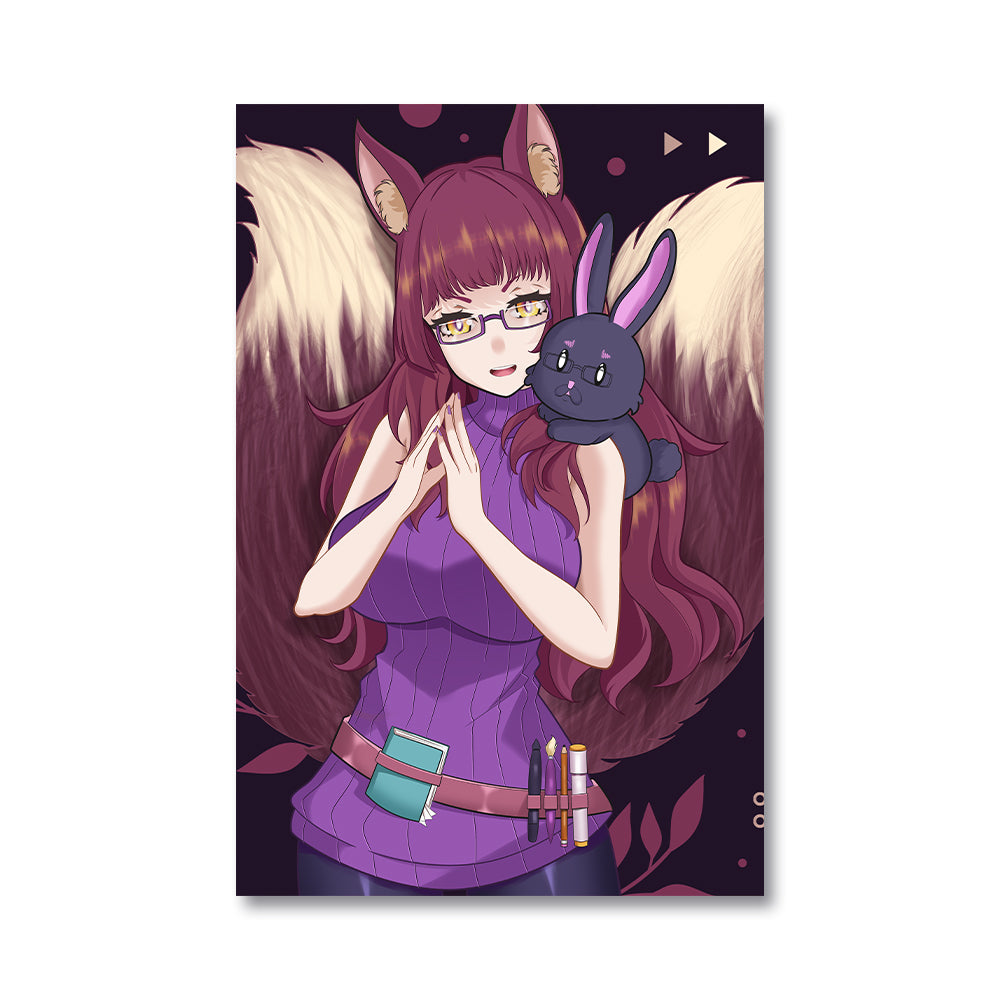 Avi Zenko "Two-Tailed Kitsune" Poster