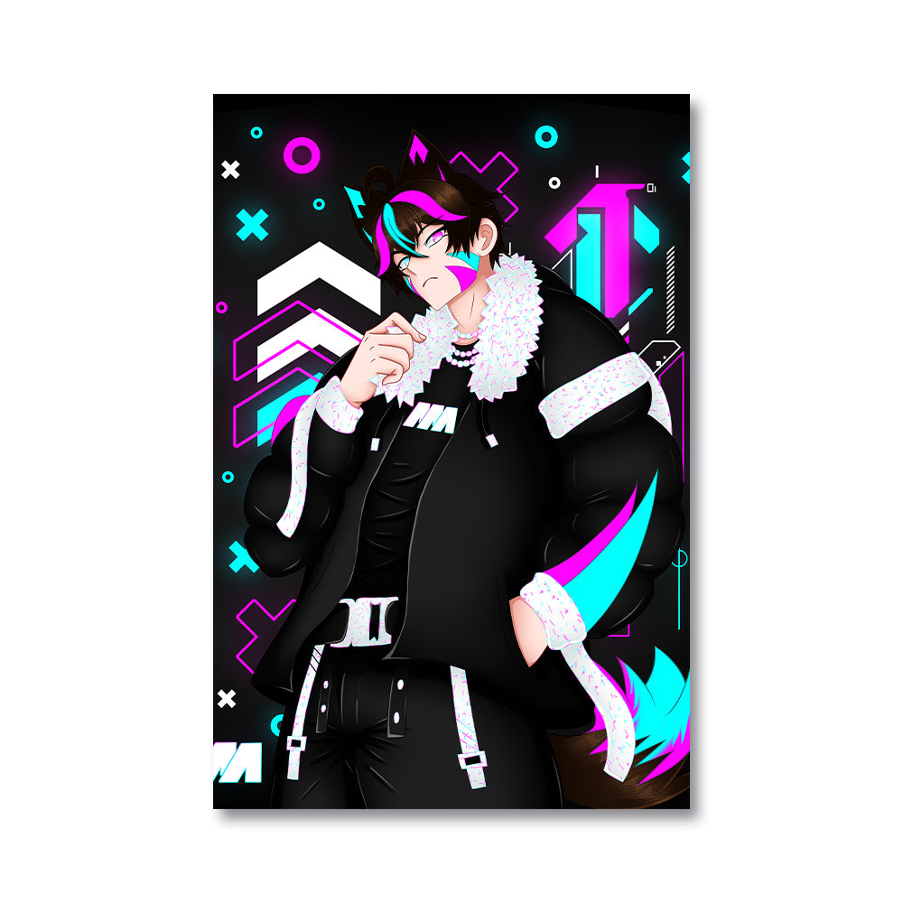 MopMovies Neon Poster