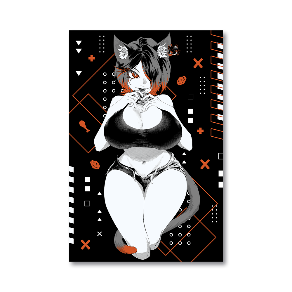 Catzy Neko Nuggs Poster