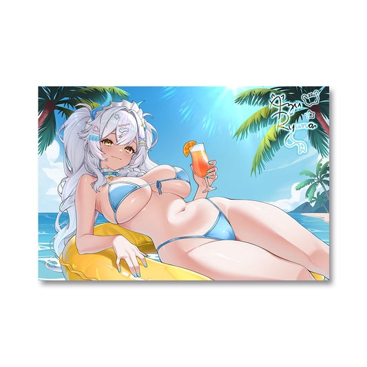 AzuRyuna Beach Day Signed Poster