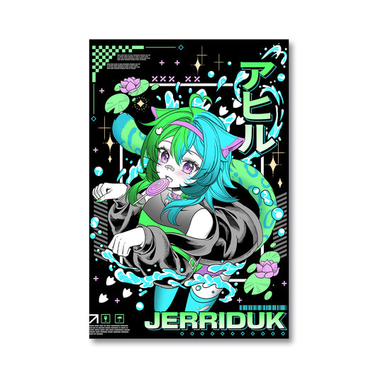 Jerriduk "Mighty Duck-Cat" Poster