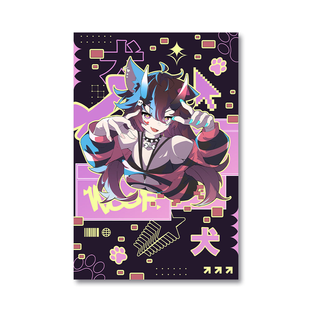 awoodles "Cyberpup Pop-Up" Poster