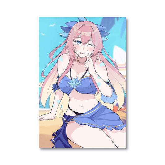 DearlyYu Tropical Lotus Poster