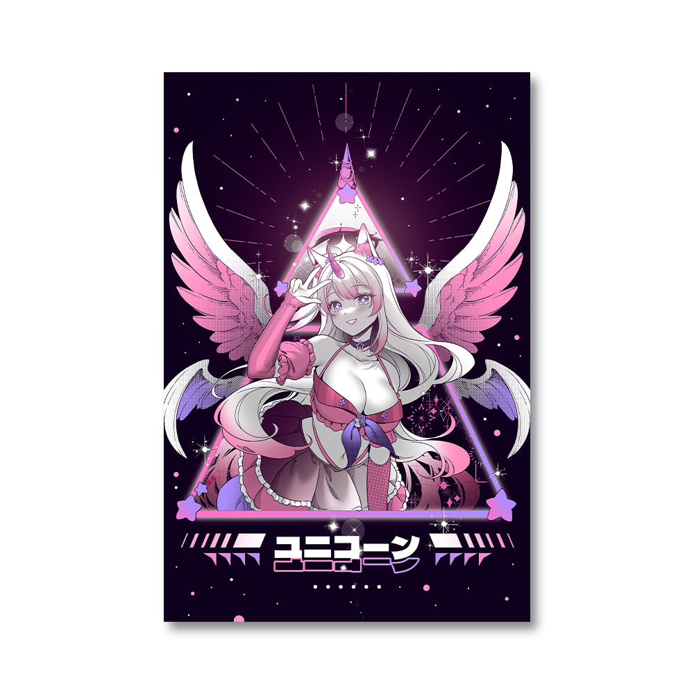 LuminaKira Fallen Unicorn Poster