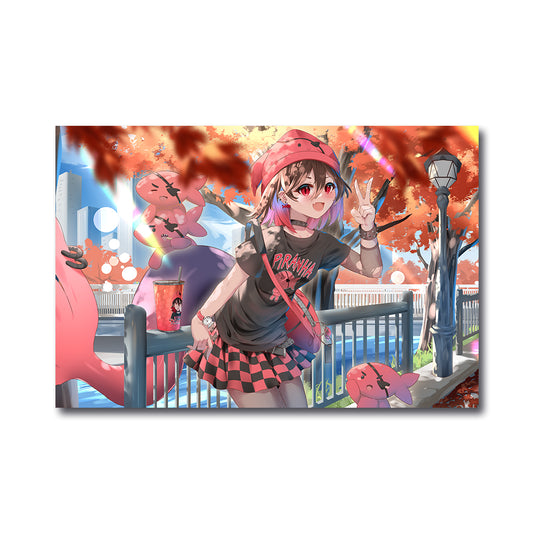 Akami Chiyo Piranha Punk Party Poster