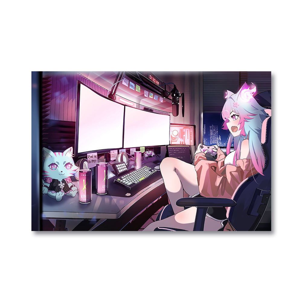 AkumaMikoVT Flashbang Gaming Poster