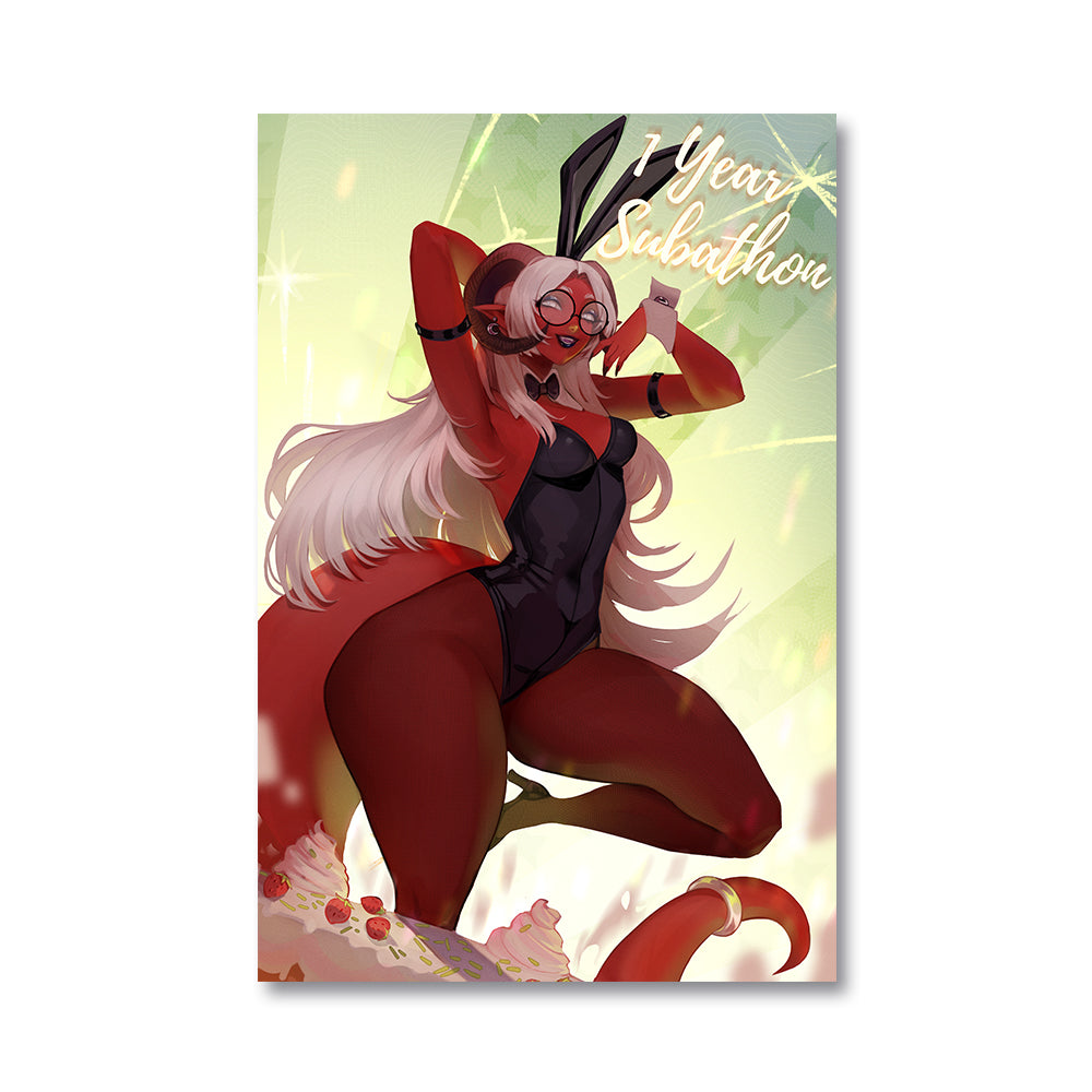 Melissa Belladonna 1 Year Subathon Poster