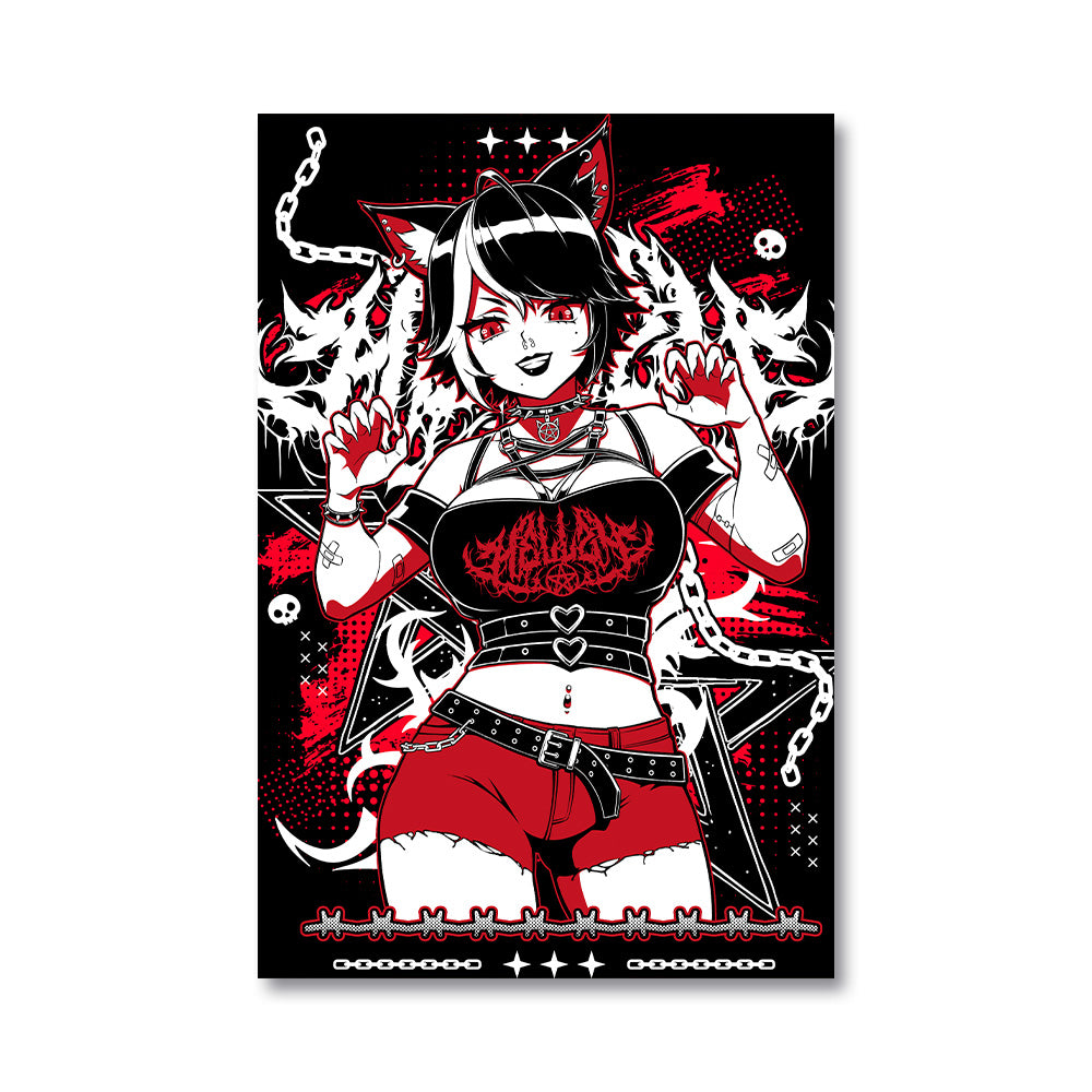 its_Hellzy "Claws Out!" Poster