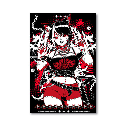 its_Hellzy "Claws Out!" Poster