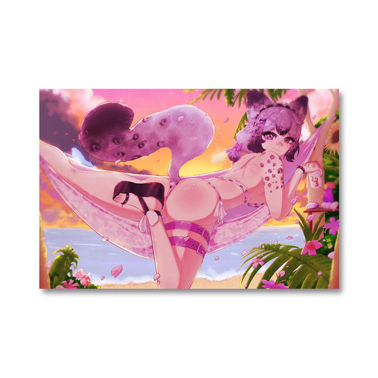 InstantKitty "A Kitty At Sunset" Poster