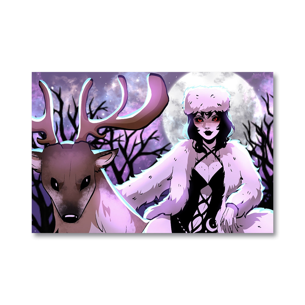 Witchy_Tea_Cup Moonlight Furs Poster