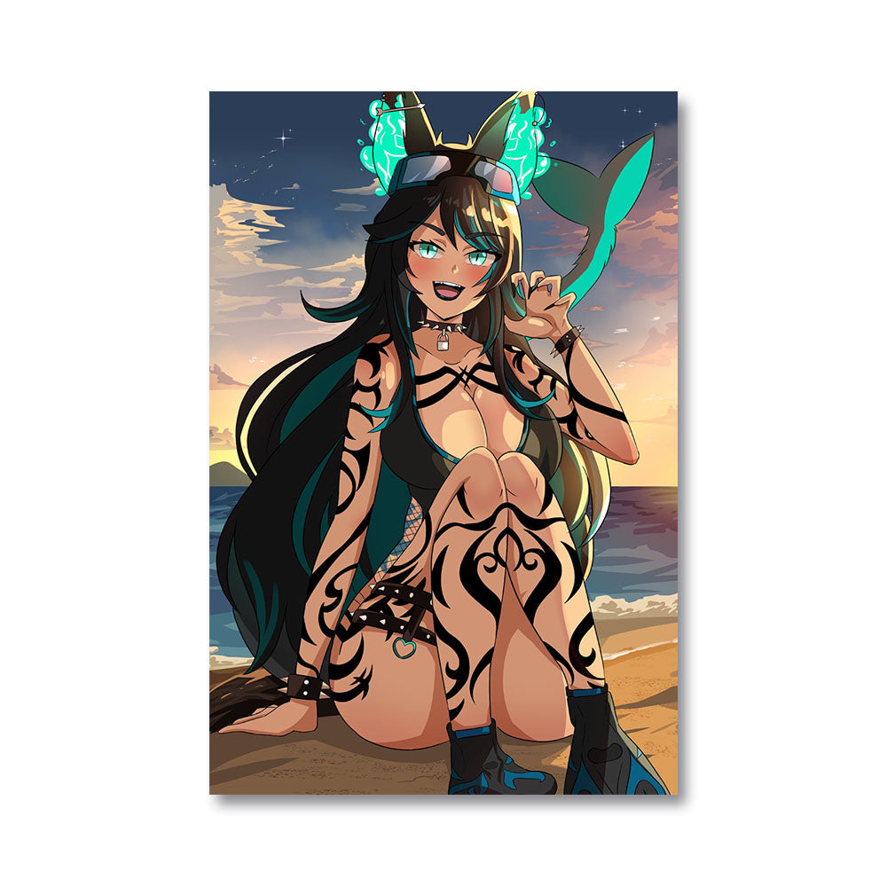 Akhi Luta "Beach" Poster