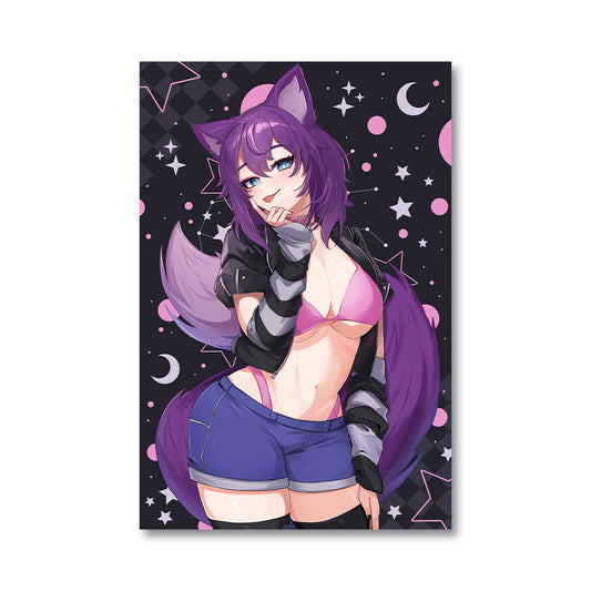 LunaNyaVT "Crescent Wolf" Poster