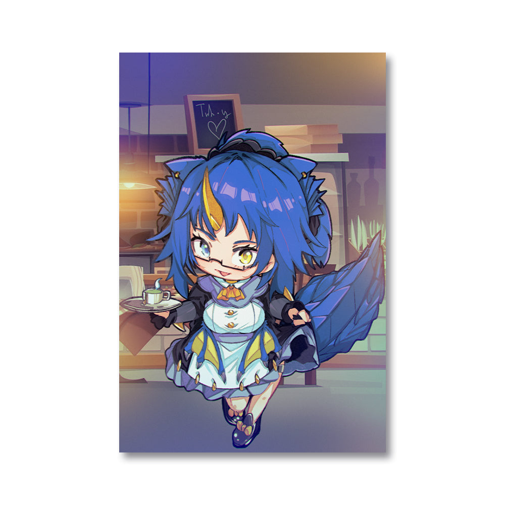 AzuratheAzureDragon Chibi Maid Cafe Poster