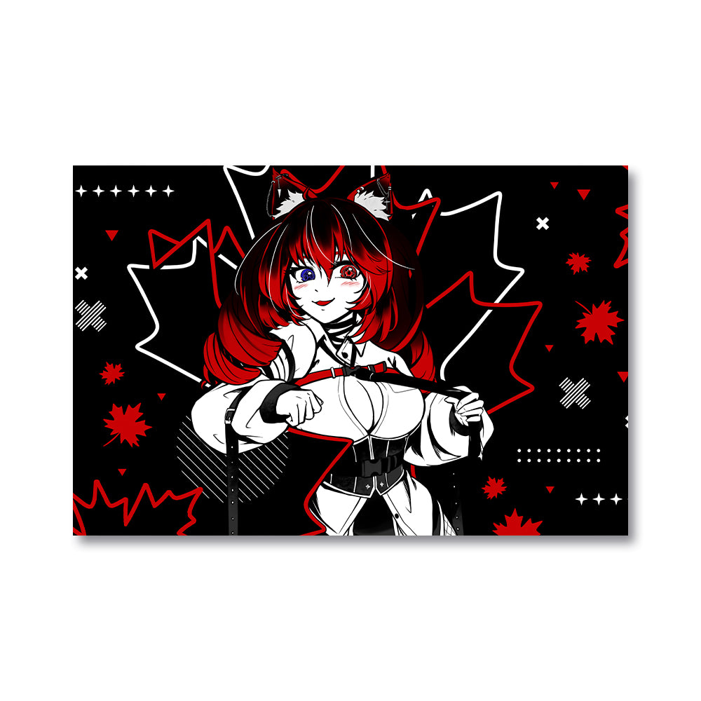 SKTKawaiiNeko Red Maple Loving  Poster