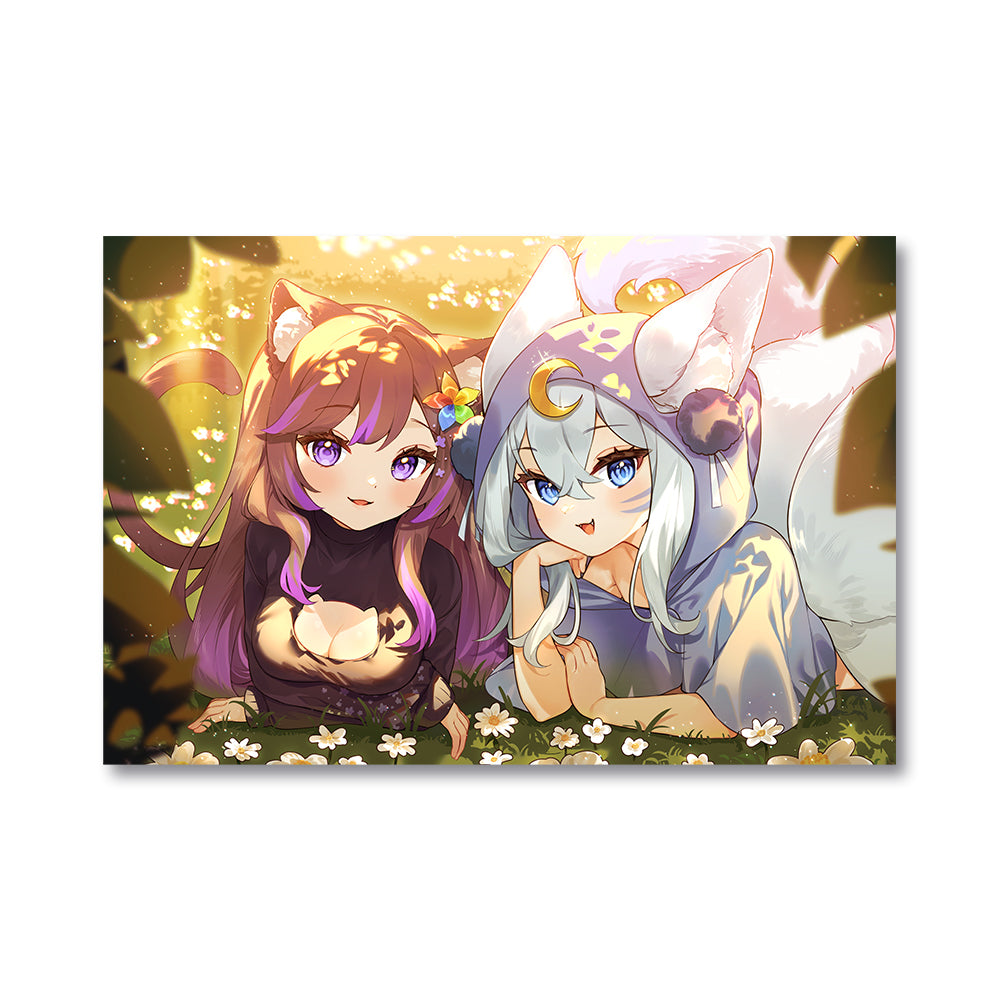 NekoElla Neko and Lia Spring Days Poster