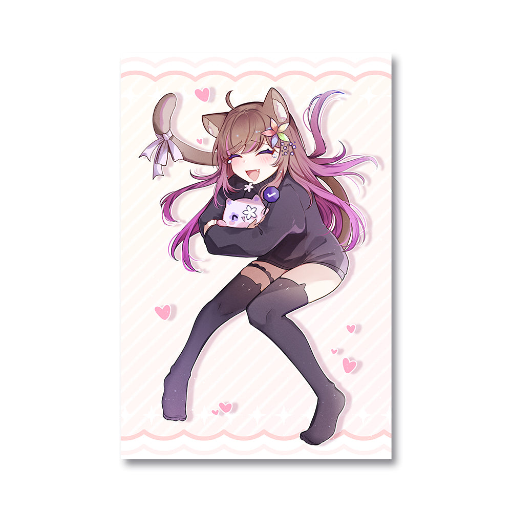 NekoElla Celebratory Twitch Partner Poster