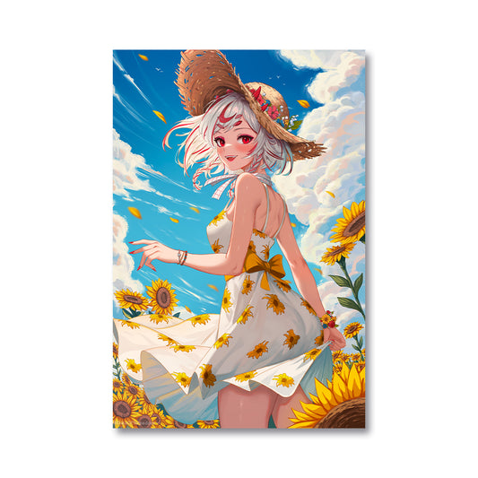 Aragomi Sunflowers Poster