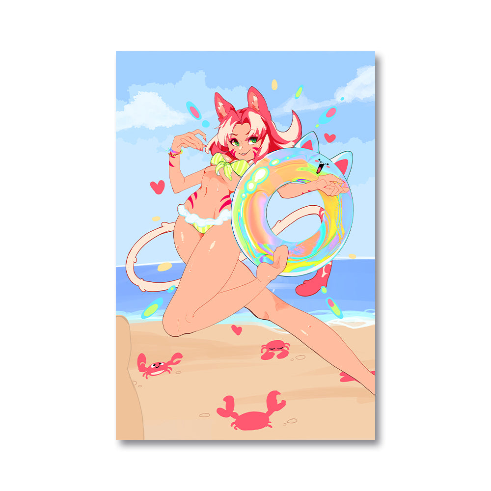 MizzPeacheee Beach Poster