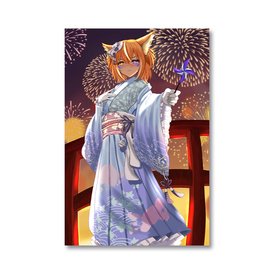 Kaori Lupine Fireworks Poster