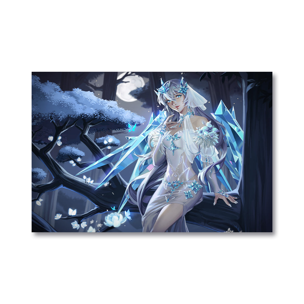 Icylilia Moonlight Treetops Poster