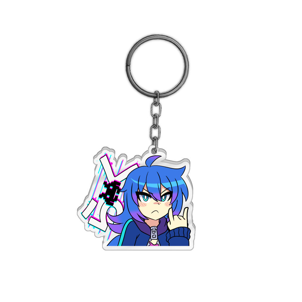 Raku Metal Keychain