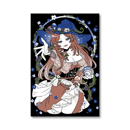 RedAutumnOwl "Mushroom Witch" Poster