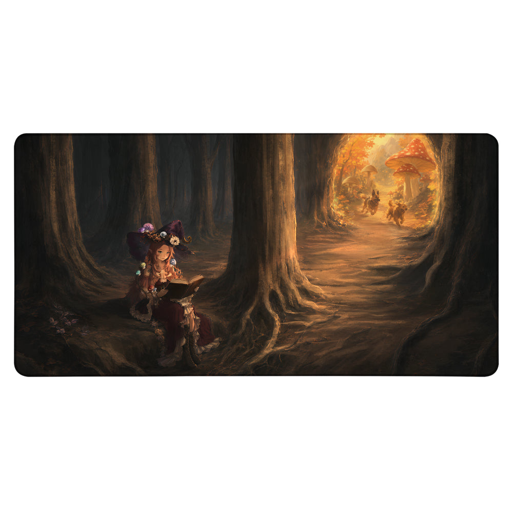 RedAutumnOwl "Mushroom Witch" XXL Mousepad