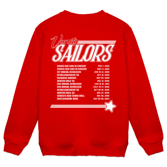 Vioncii Varsity Sailors Crewneck (Red/White)