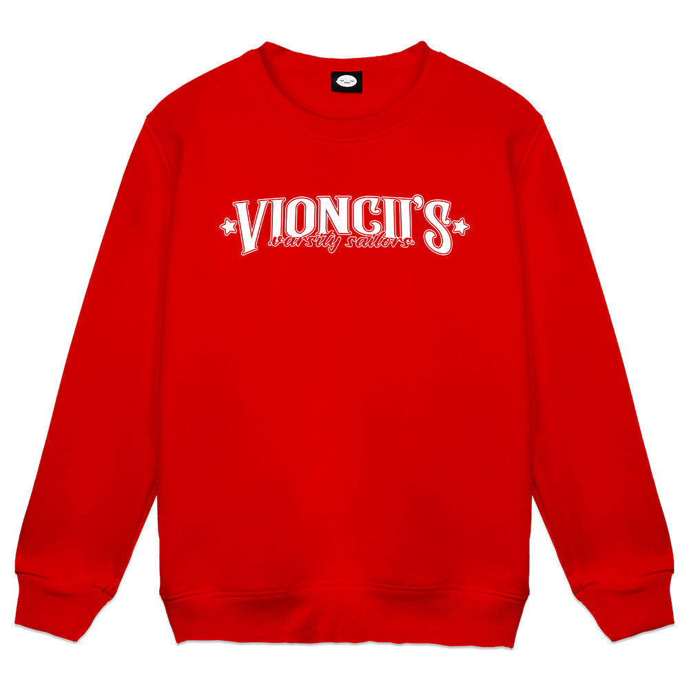 Vioncii Varsity Sailors Crewneck (Red/White)