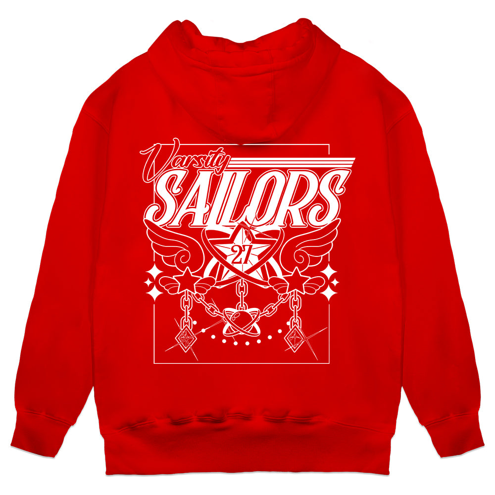 Vioncii Varsity Sailors Hoodie (Red/White)