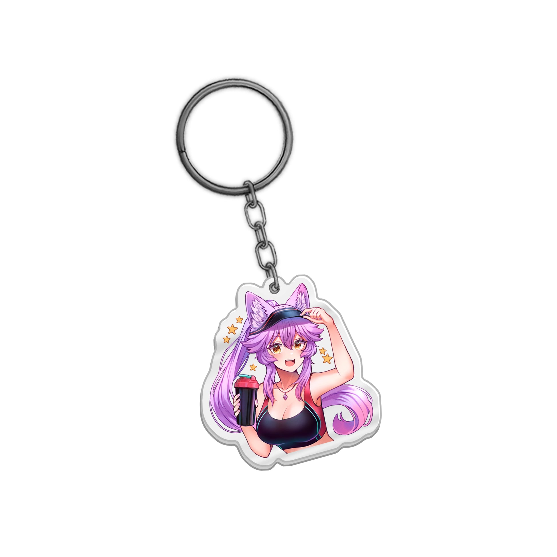 RinReeArts 'Blossoming Beginnings: Workout' Keychain