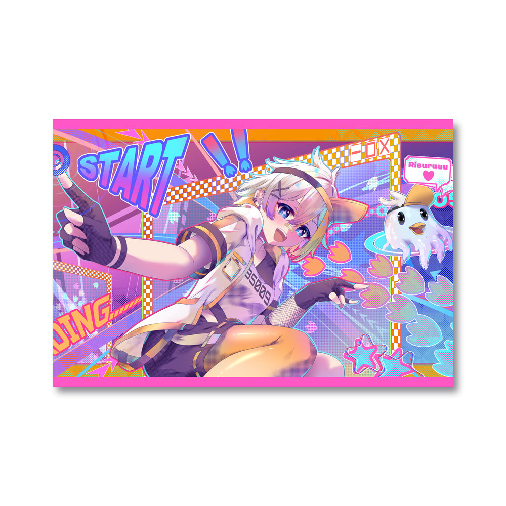 Risuruuu "Arcade Chaos" Poster