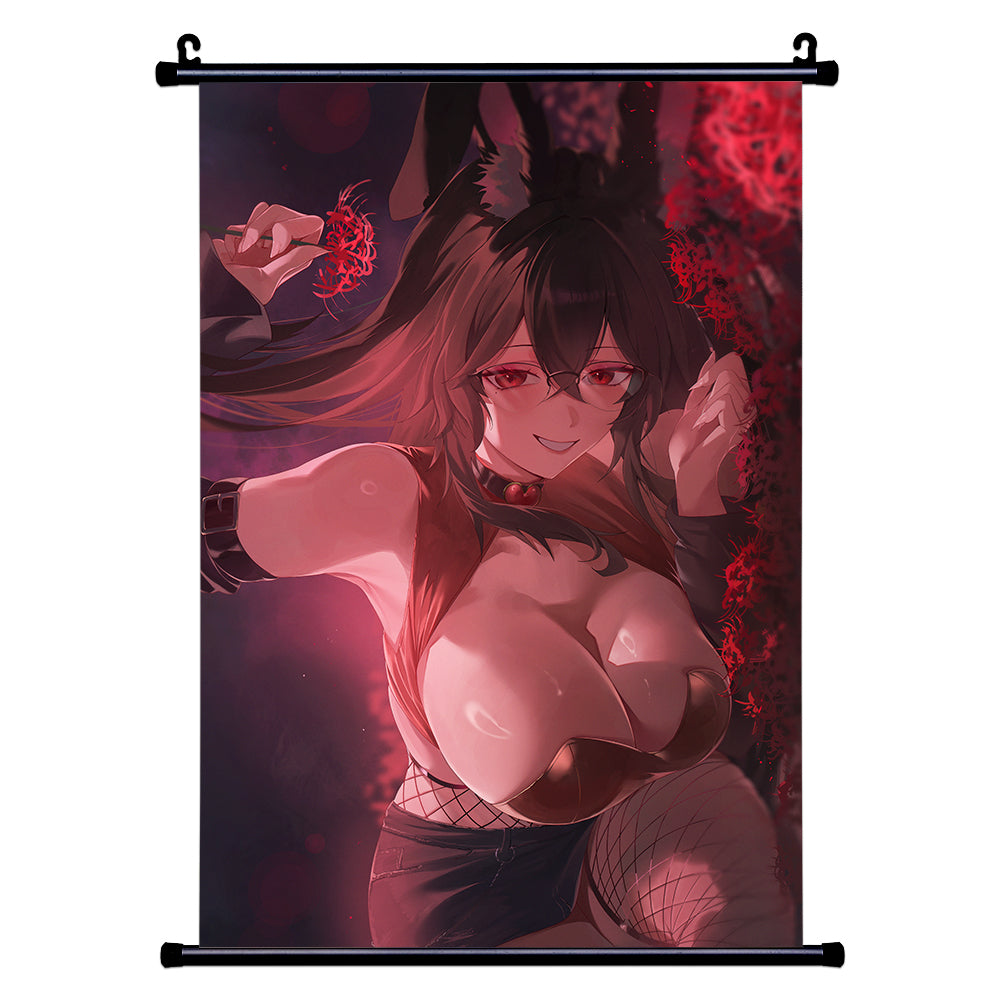Roebunny Spider Lilies Wall Scroll